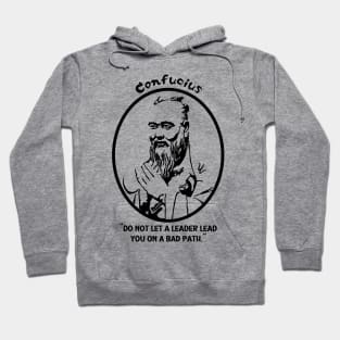 Confucius Portrait and Quote Hoodie